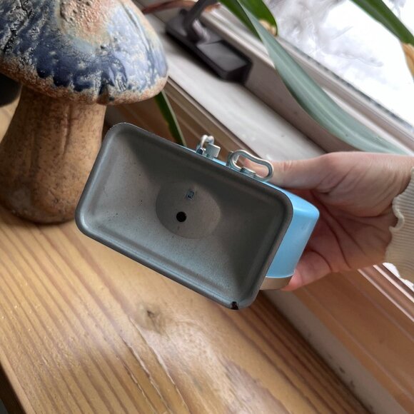 Vintage Walt Disney Bayard France Mechanical Alarm Clock Donald Duck Blue - Picture 4 of 4